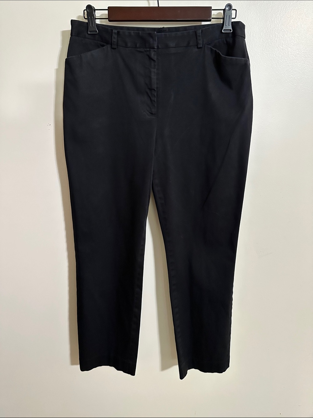 Jones New York Black Straight-Leg Trousers